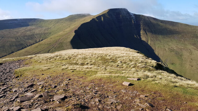View of Pen y Fan from the top.